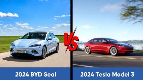 2024 BYD Seal Dual-Motor VS 2024 Tesla Model 3 Dual-Motor Long-Range! | Electric Cars In UAE.